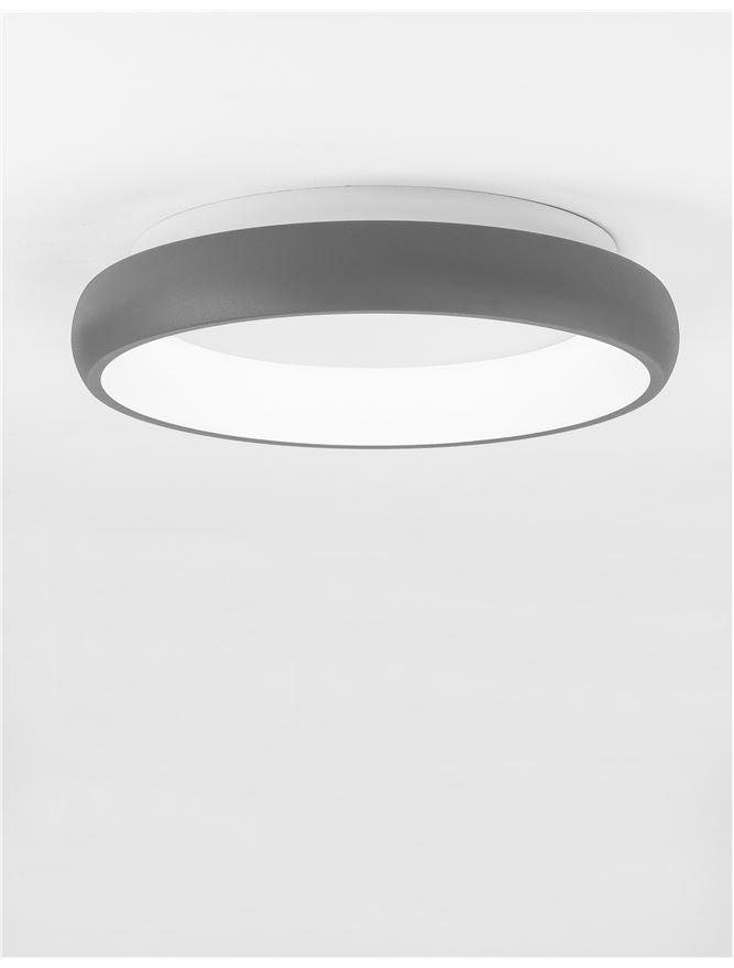 Висящо осветително тяло (пендел) ALBI 32W Сив алуминий и акрил LED Триак димируем
