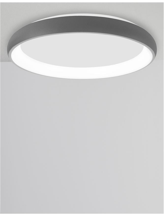 Висящо осветително тяло (пендел) ALBI 50W Сив алуминий и акрил LED Триак димируем