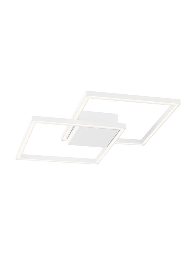 Висящо осветително тяло (пендел) BILBAO 25W LED Бял алуминий и акрил L46 W46 H6.5см