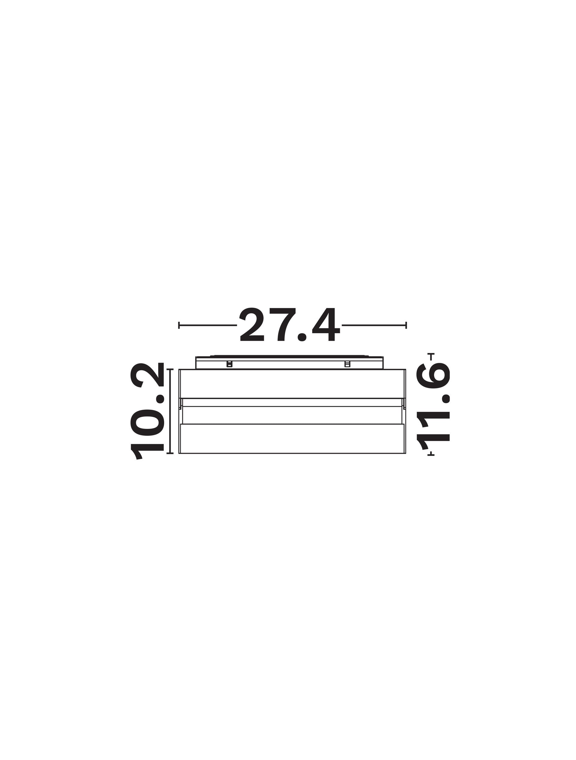 Техническо осветление BUXTON LED лента 15W 3000K Пясъчно черен L27.4 H11.7см