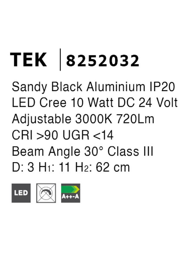 Техническо осветление BUXTON 10W 3000K Черен