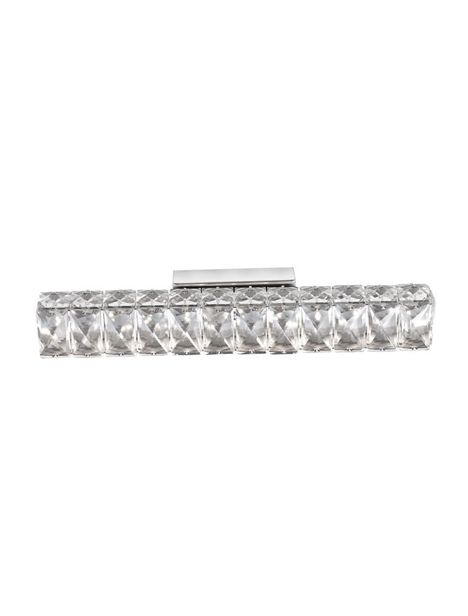 Висящо осветително тяло (пендел) CORONA 8W LED Хромиран алуминий и K9 кристал L40 W7 H7см