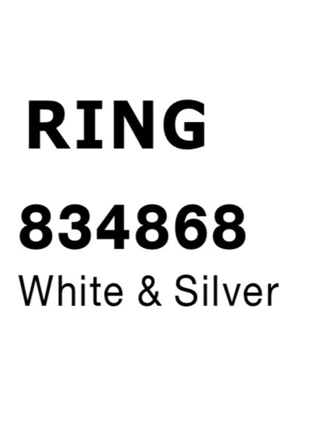 Висящо осветително тяло (пендел) RING Бял и сребрист пръстен