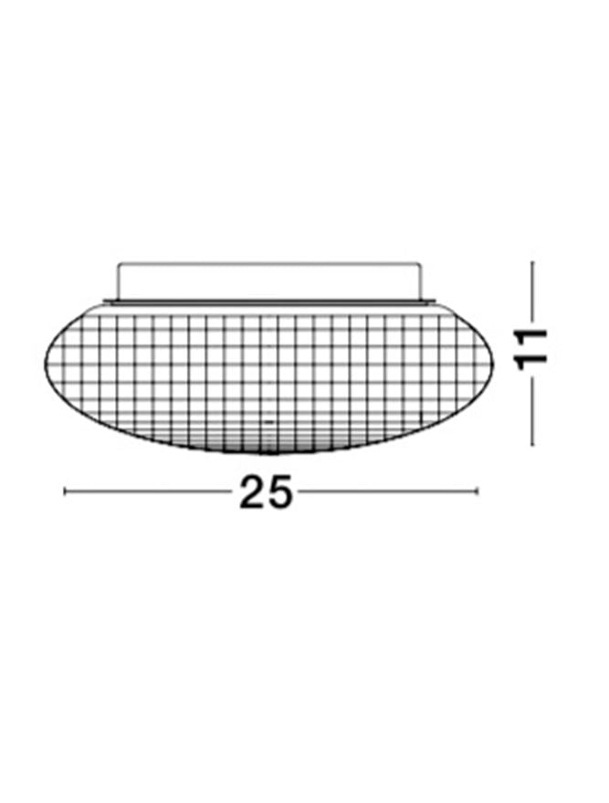 Висящо осветително тяло (пендел) SENS LED E27 12W Прозрачно стъкло бял метал