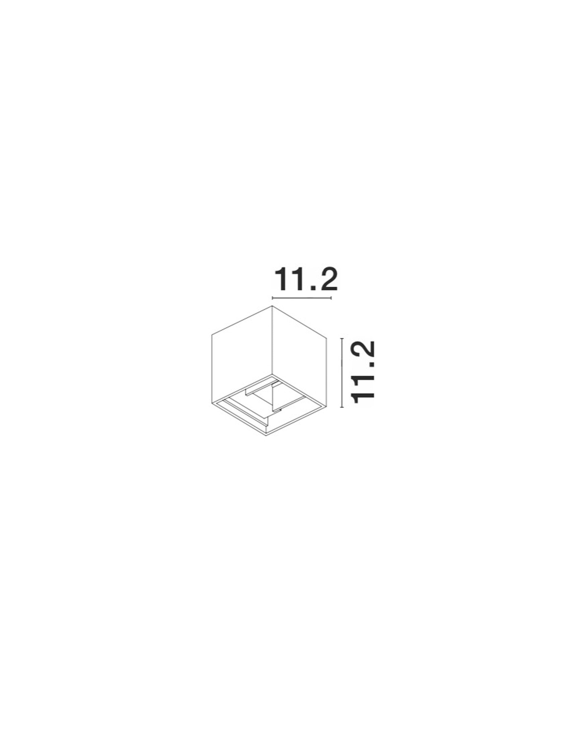 Външен аплик COMO 2x3W Античен кафяв алуминий