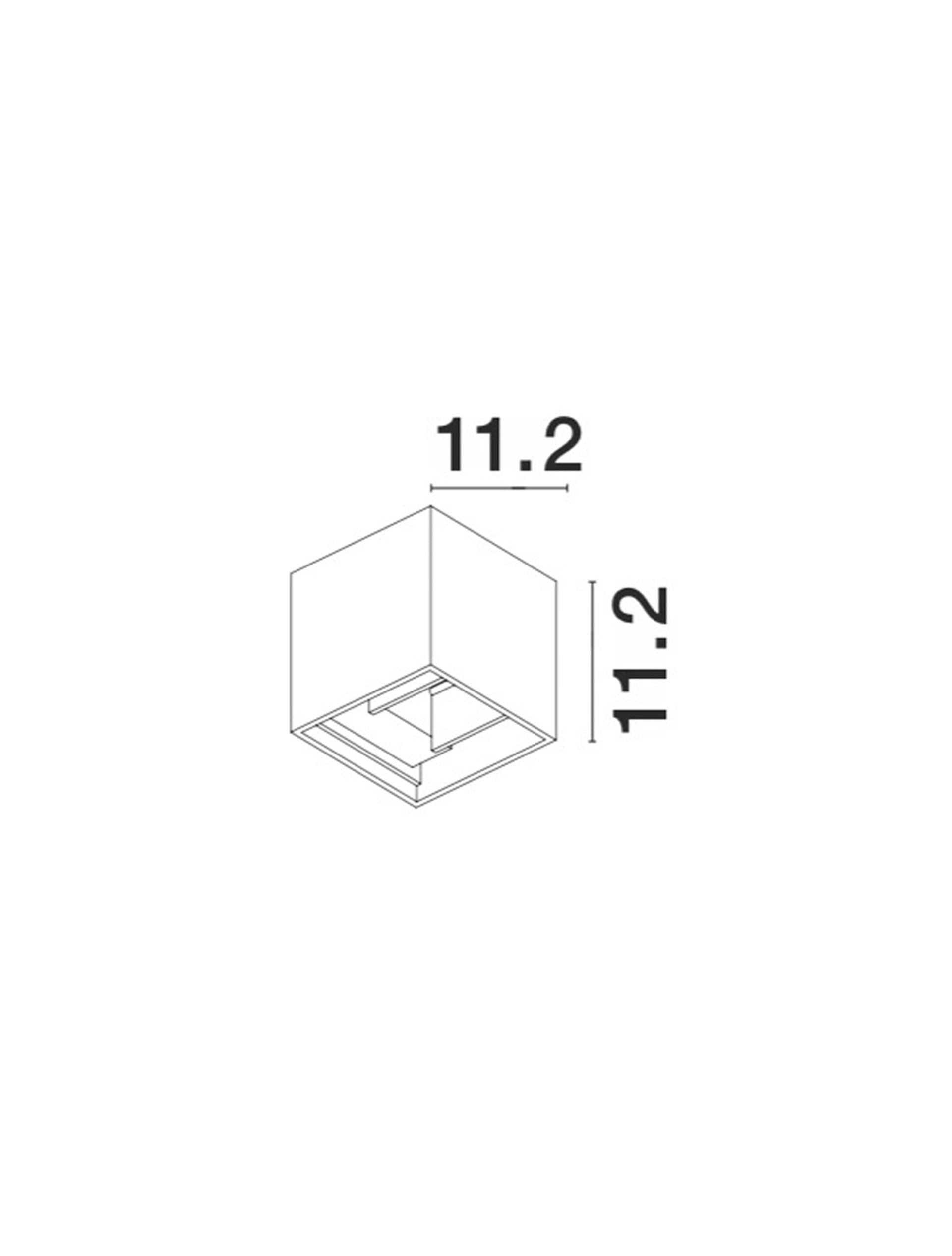 Външен аплик COMO 2x3W Тъмен антрацит алуминий