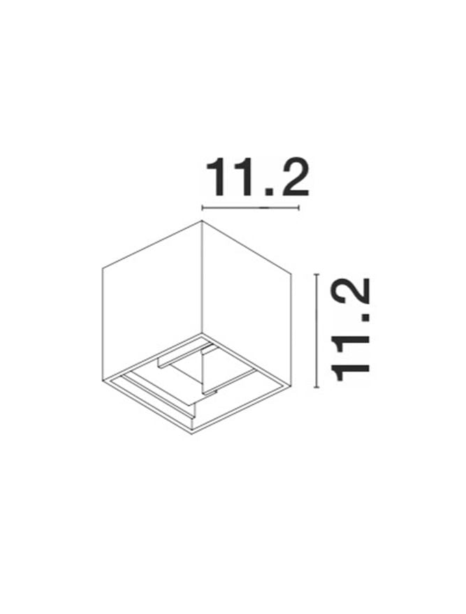 Външен аплик COMO 2x3W Тъмен антрацит алуминий
