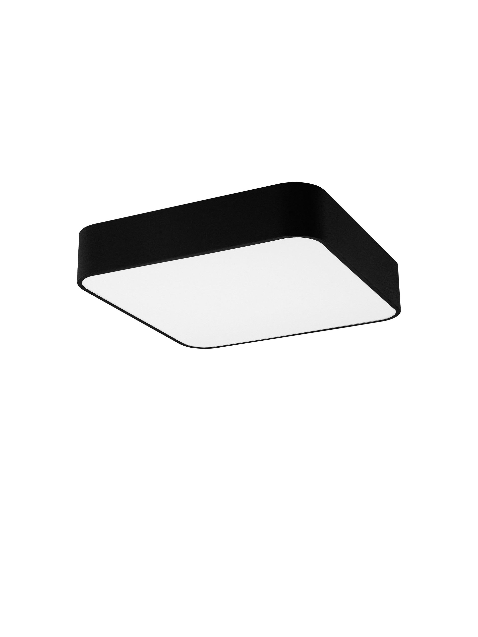 Висящо осветително тяло (пендел) RAGU 4x12W LED E27 Черен метал, матово бял акрил