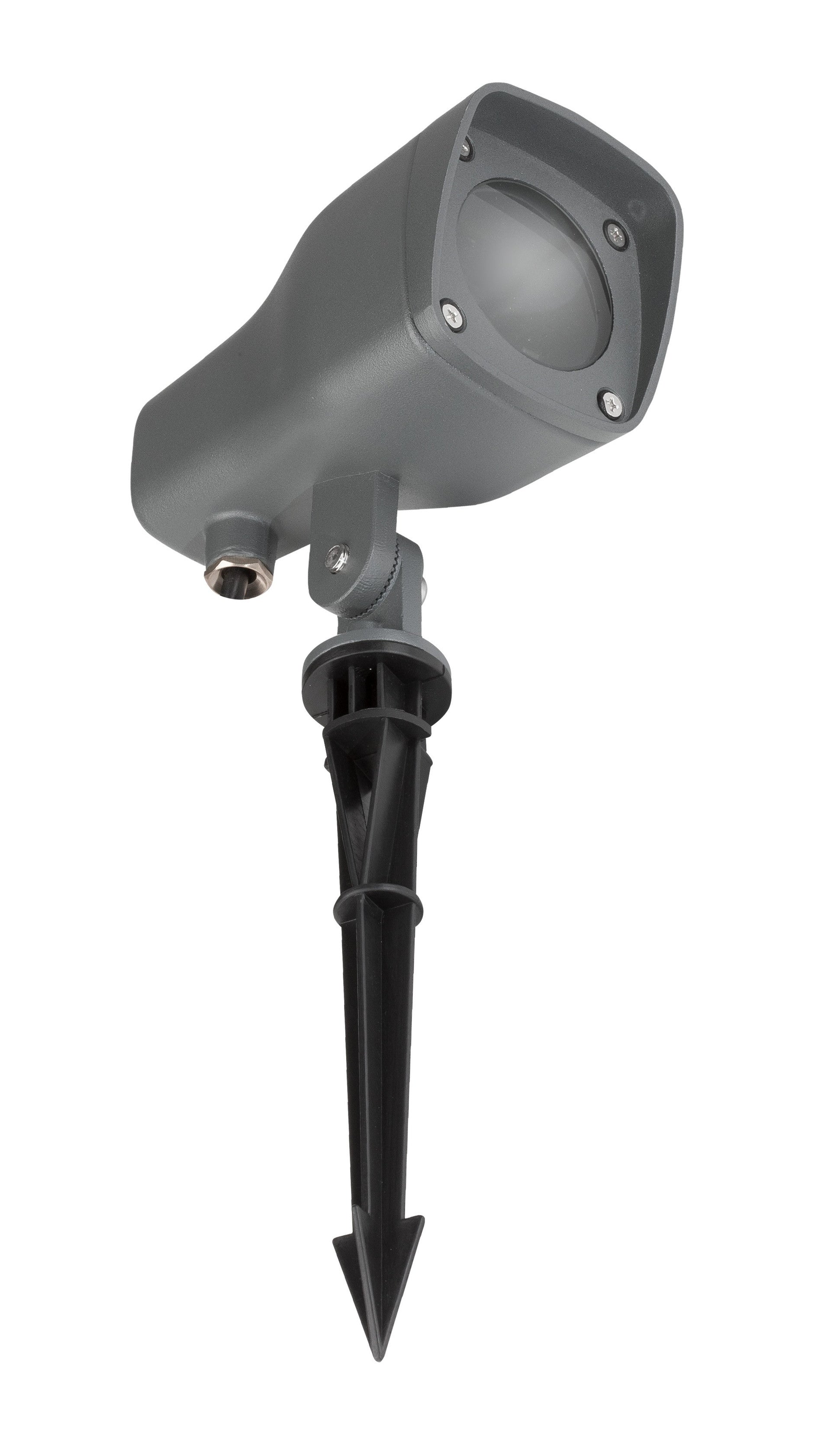 Външна стенна лампа LED GU10 10W, тъмносив алуминий и стъкло, IP54