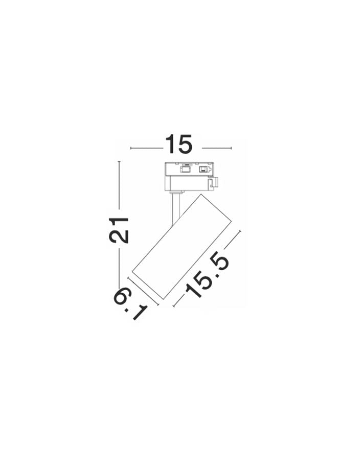 Техническо осветление HERM LED12W 4000K Бял алуминий