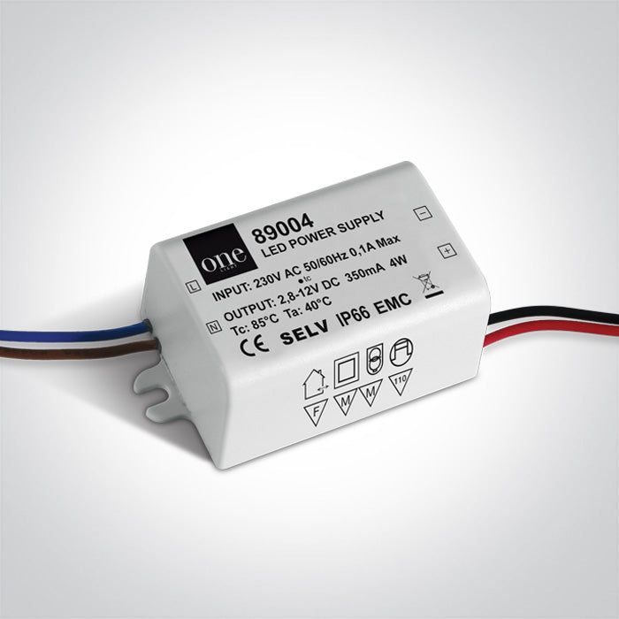 Захранващ драйвер 350mA 1-4W IP66 230V