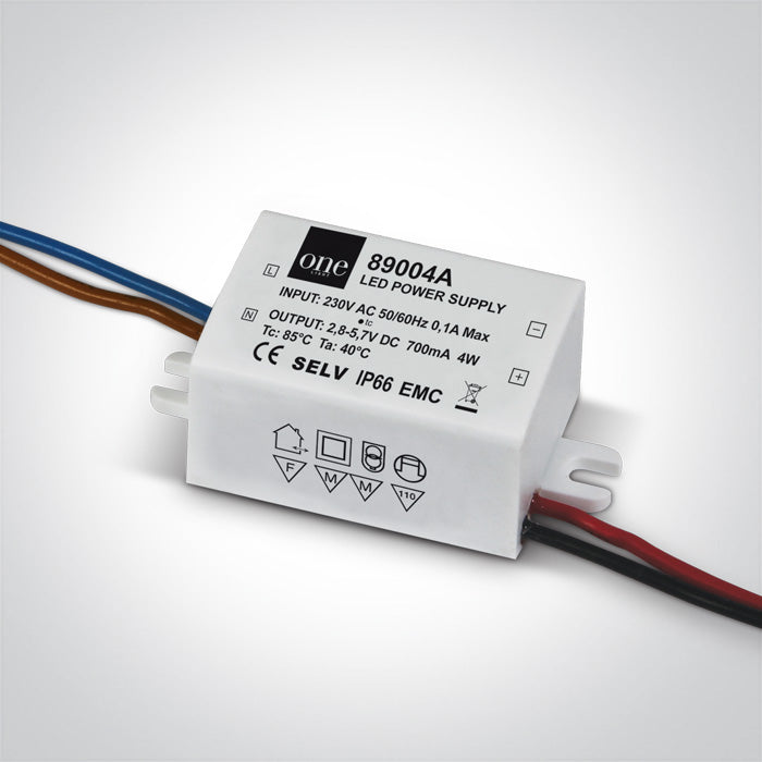 Захранващ драйвер 700mA 2-4W IP66 230V