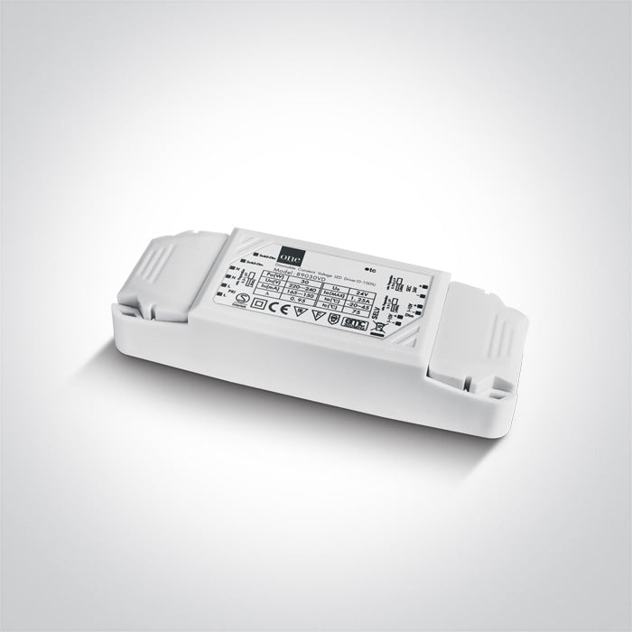 PUSH TO С димиране & 1-10V Захранващ драйвер 30W 24V CV 230V С димиране