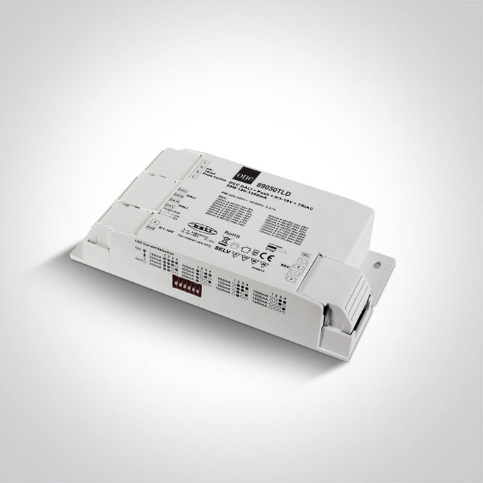 DALI / PUSH TO С димиране / 1-10V / TRIAC UNIVERSAL Захранващ драйвер 50W IP20 230V