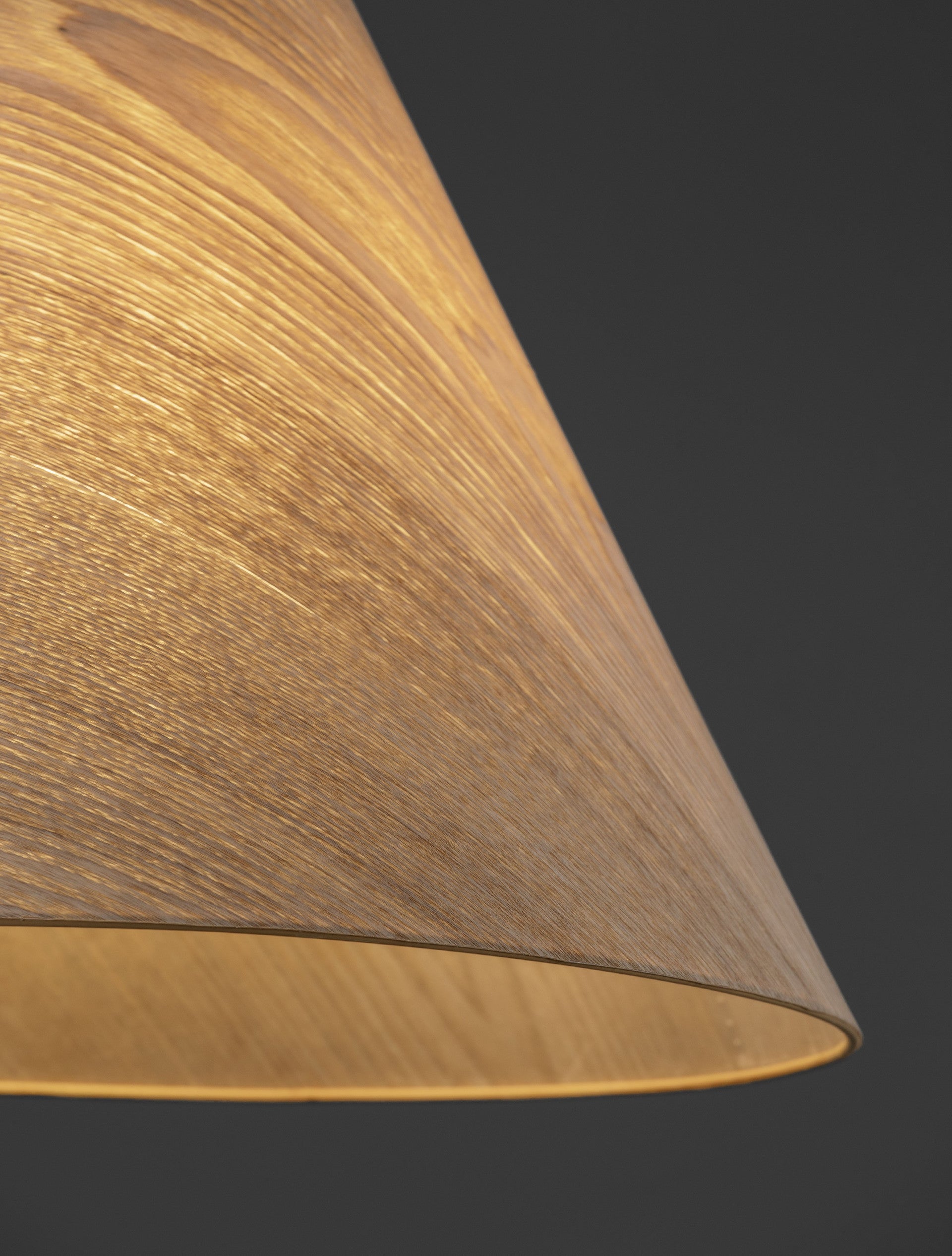 Висящо осветително тяло (пендел) ELYSIAN 12W LED E27 Натурално дърво черен кабел