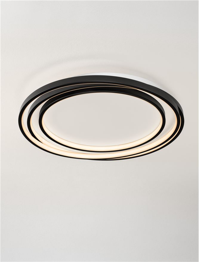 Висящо осветително тяло (пендел) ARBOR 33W LED Матово черен метал и акрил
