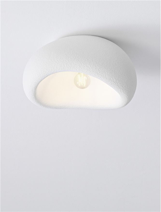 Висящо осветително тяло (пендел) AERE 12W LED E27 Пясъчно сив полиуретан и смола L40 W32 H21.2см