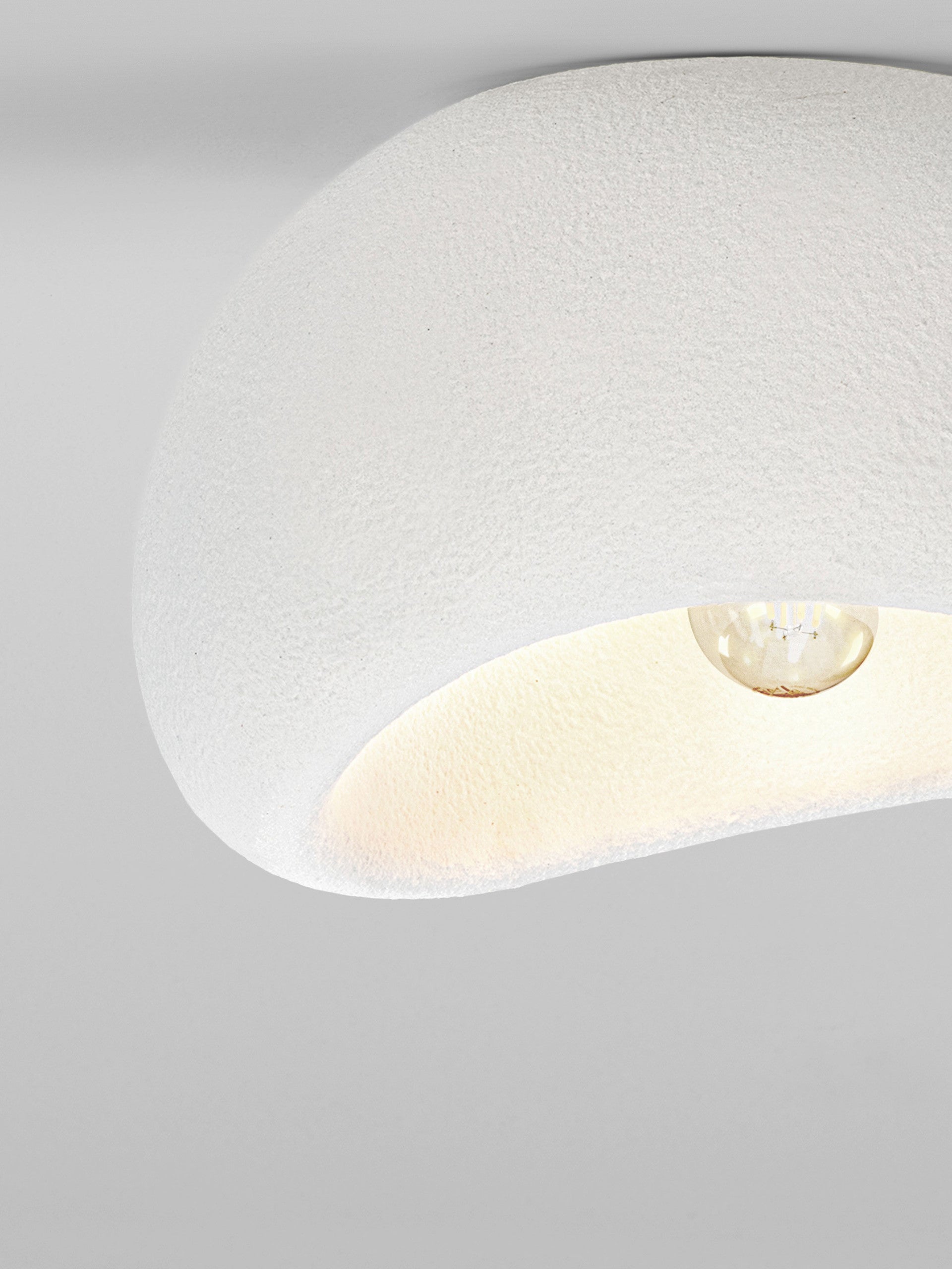 Висяща лампа AERE 12W LED E27 пясъчно сиво полиуретан и смола Д40 Ш32 В21.2см