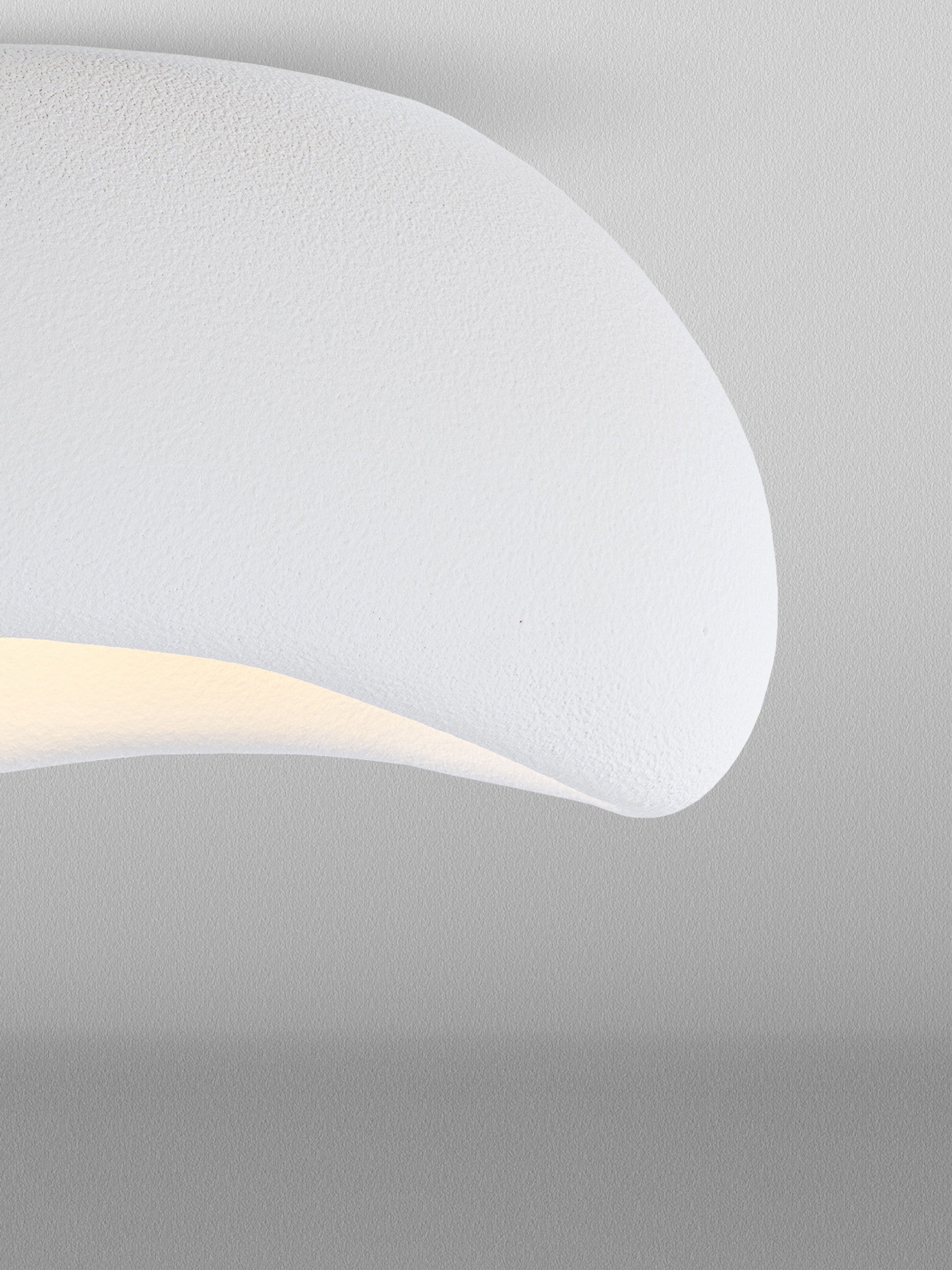 Висяща лампа AERE 12W LED E27 Пясъчносив полиуретан и смола Д50 Ш40 В25,5см