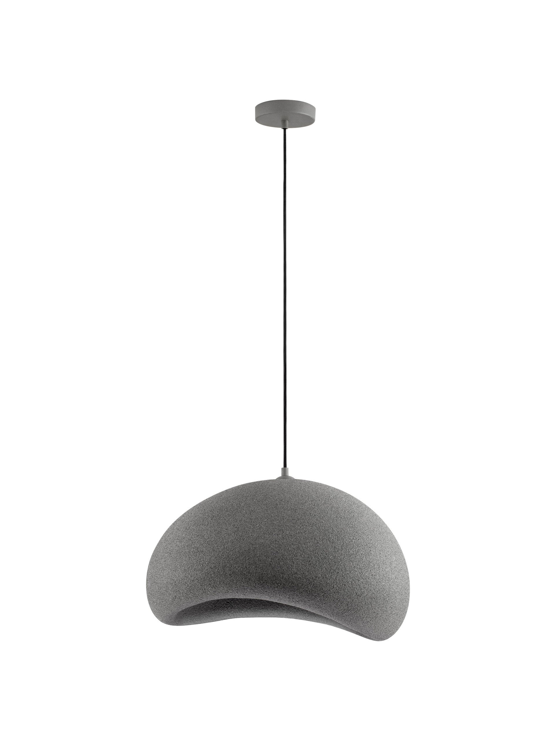 Висяща лампа AERE 12W LED E27 пясъчносив полиуретан и смола Д50 Ш40 В250см