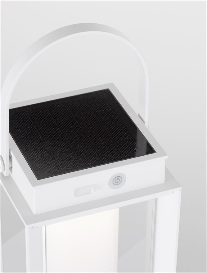 Външен аплик VERHAL 2W LED Пясъчно бял алуминий и прозрачно стъкло IP54