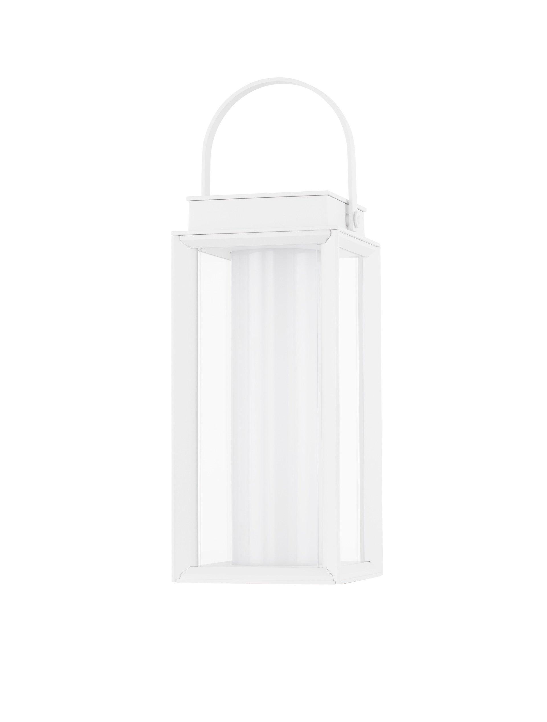 Външна стенна лампа VERHAL 2W LED пясъчнобял алуминий и прозрачно стъкло IP54