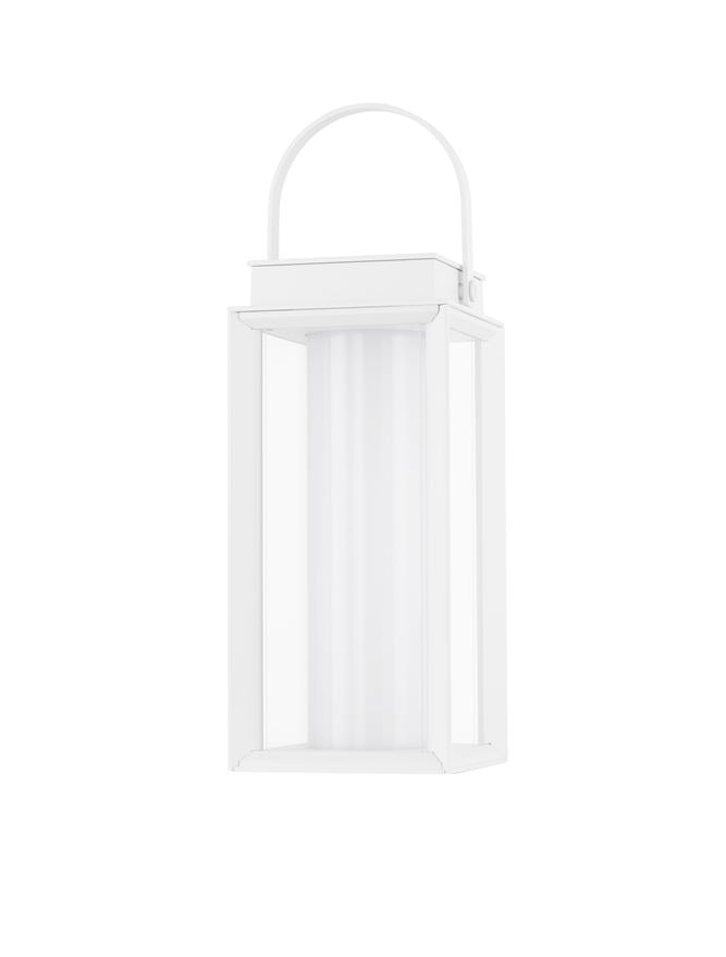 Външен аплик VERHAL 2W LED Пясъчно бял алуминий и прозрачно стъкло IP54