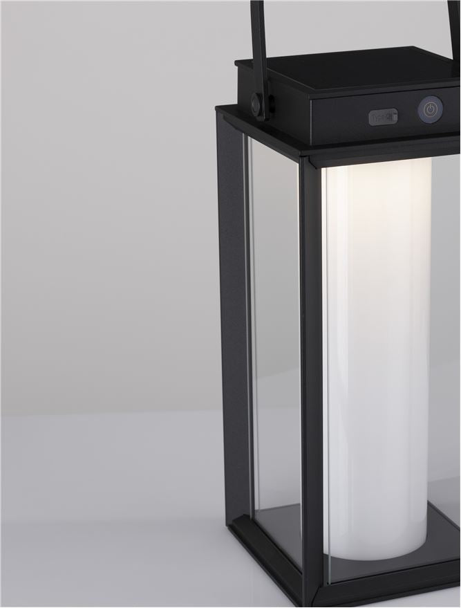 Външен аплик VERHAL 2W LED Тъмен антрацит алуминий и прозрачно стъкло IP54