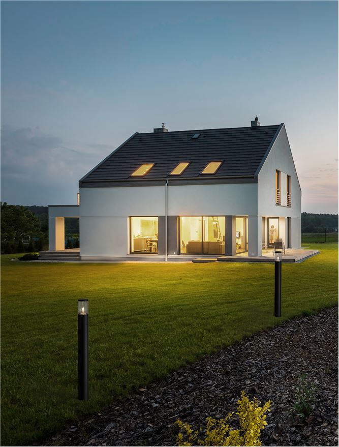 Външна настолна лампа CETERA 12W Тъмен антрацит алуминий акрил IP54