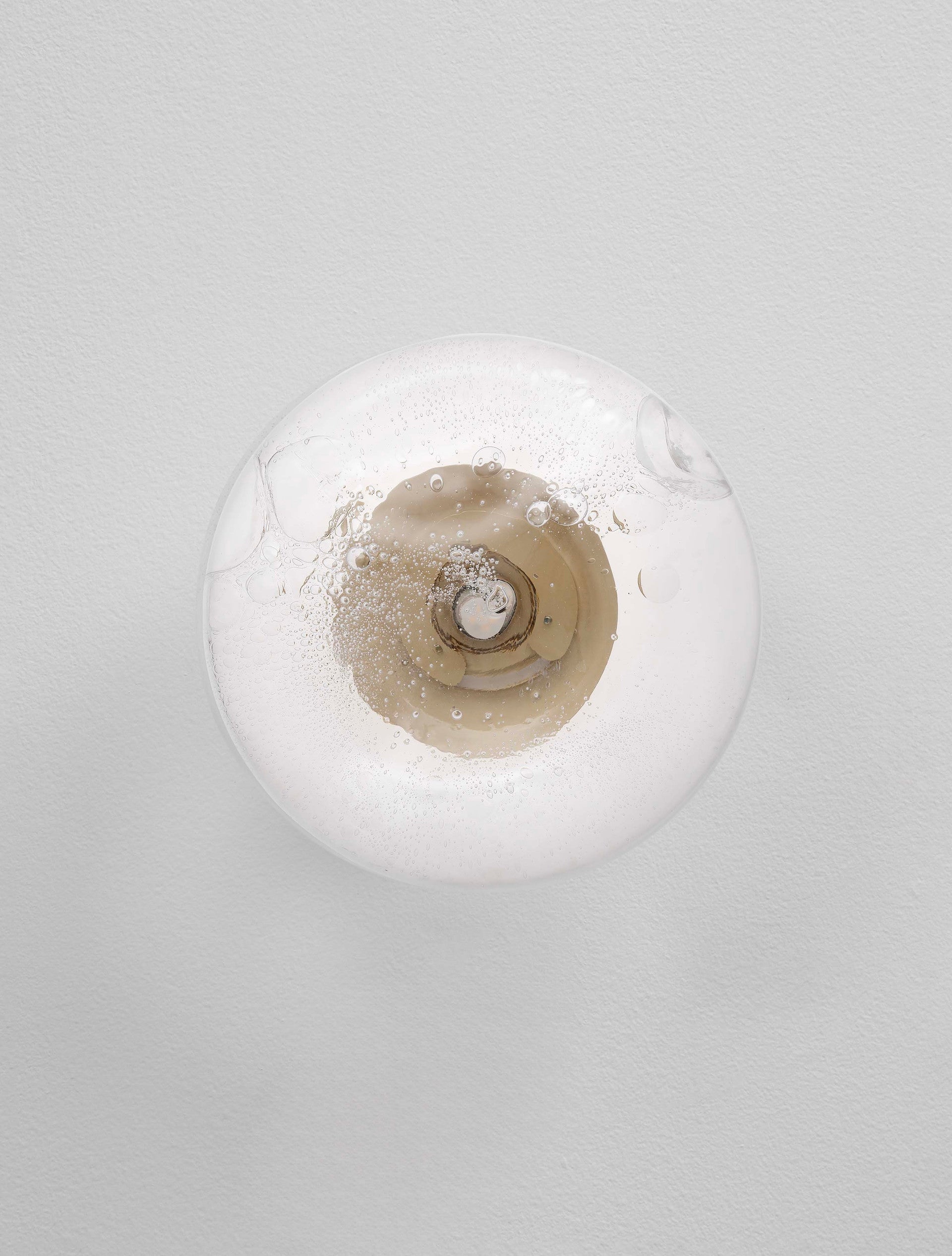 Висяща лампа KING 5W G9 античен месинг и прозрачно стъкло ⌀26 H14.6см