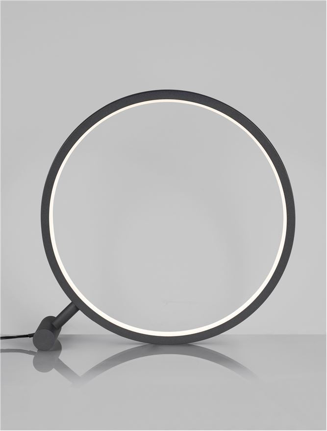 Висящо осветително тяло (пендел) HOLA LED 12W Пясъчно черен алуминий ⌀30 H30см