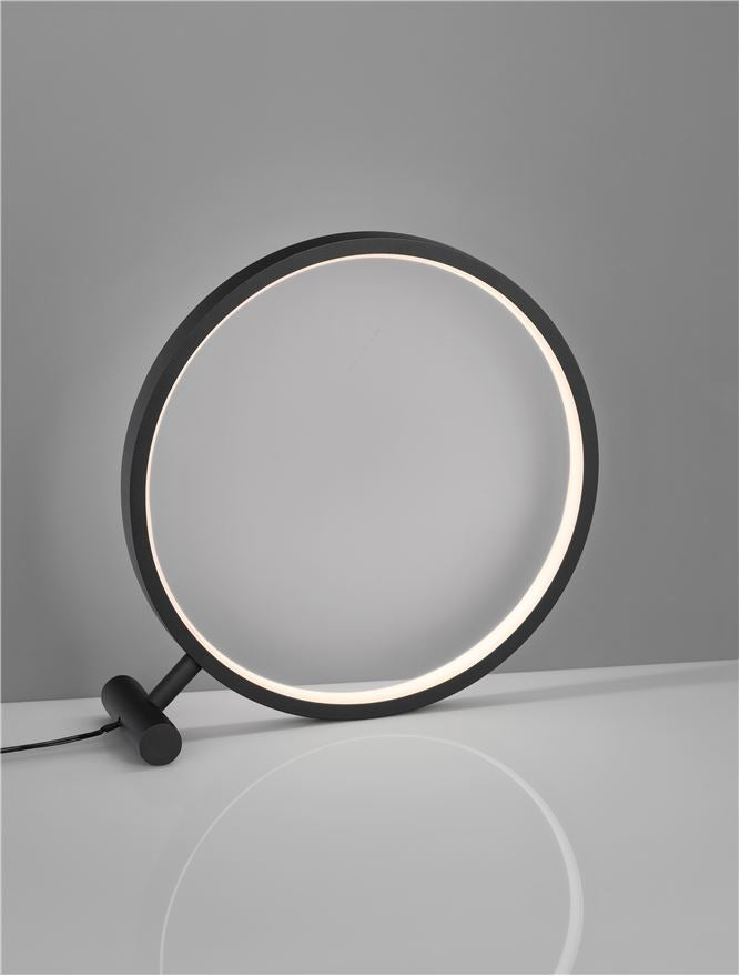 Висящо осветително тяло (пендел) HOLA LED 12W Пясъчно черен алуминий ⌀30 H30см