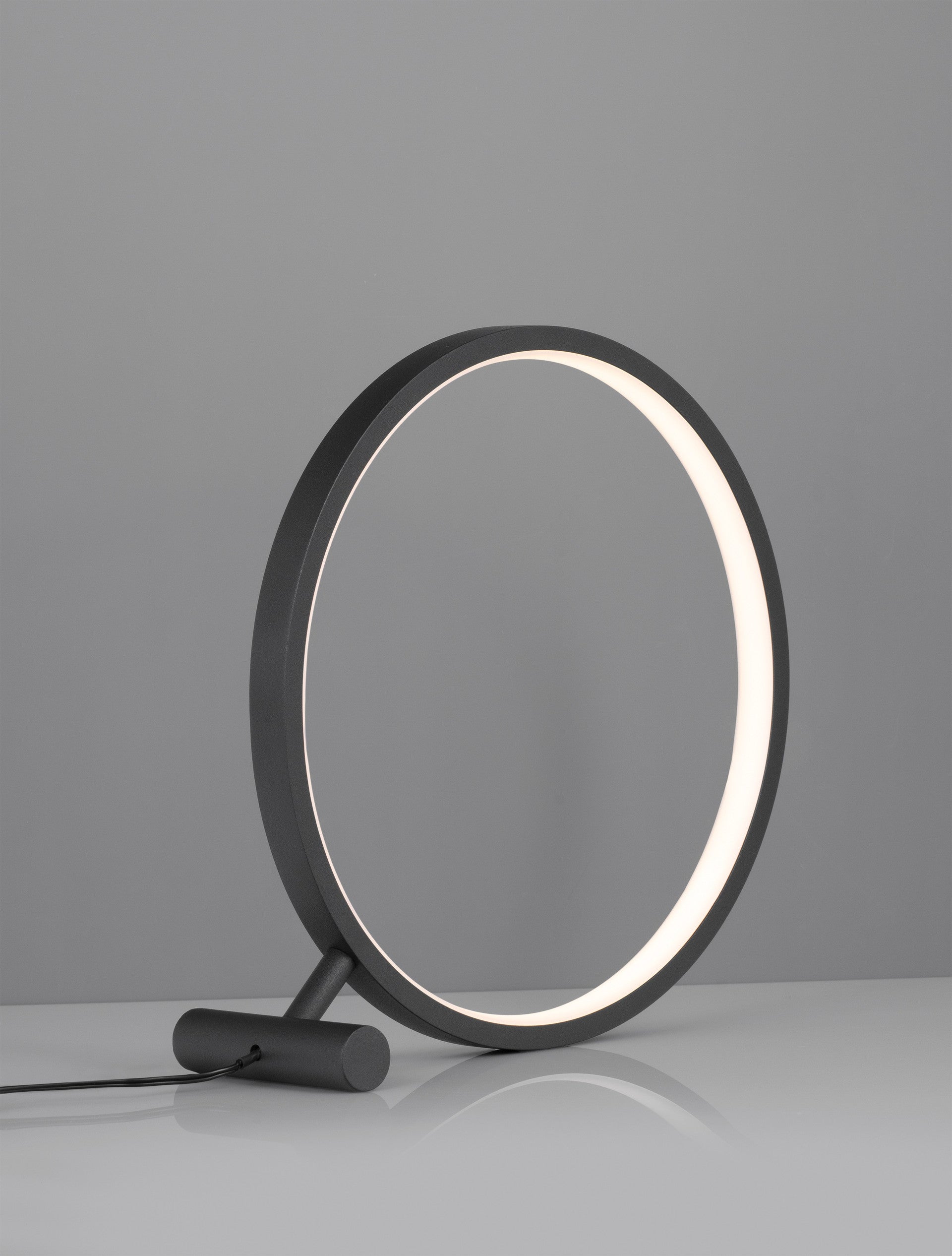 Висящо осветително тяло (пендел) HOLA LED 12W Пясъчно черен алуминий ⌀30 H30см