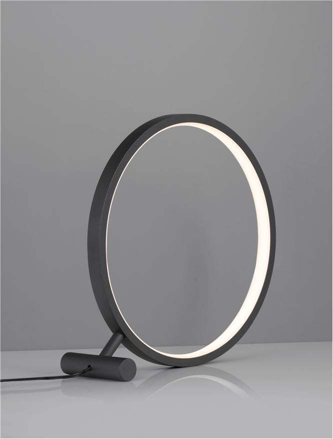 Висящо осветително тяло (пендел) HOLA LED 12W Пясъчно черен алуминий ⌀30 H30см