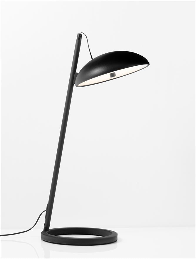 Висящо осветително тяло (пендел) FLUTE LED 18W Пясъчно черен алуминий L20 W28 H53см