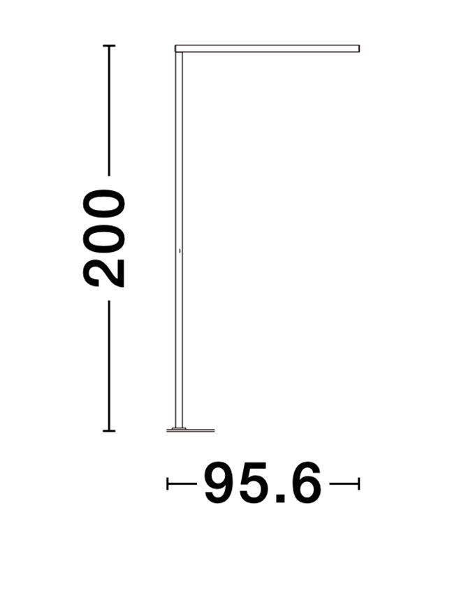 Техническо осветление GAL 30W UP/DOWN Пясъчно черен