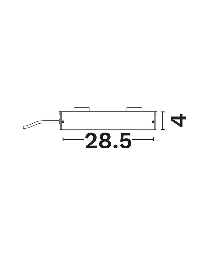 Техническо осветление UPRAIL Захранване Philips 180W с кутия L29 W4.5 H7.3см