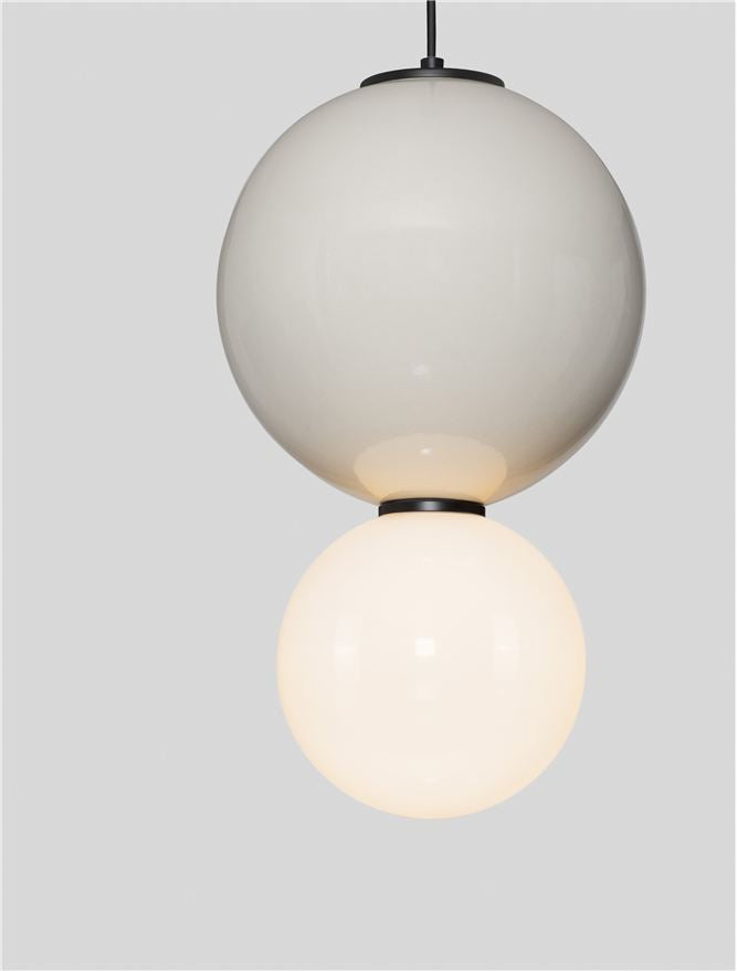 Подова лампа NOESIS LED 7W Светлосив порцелан, матово черен