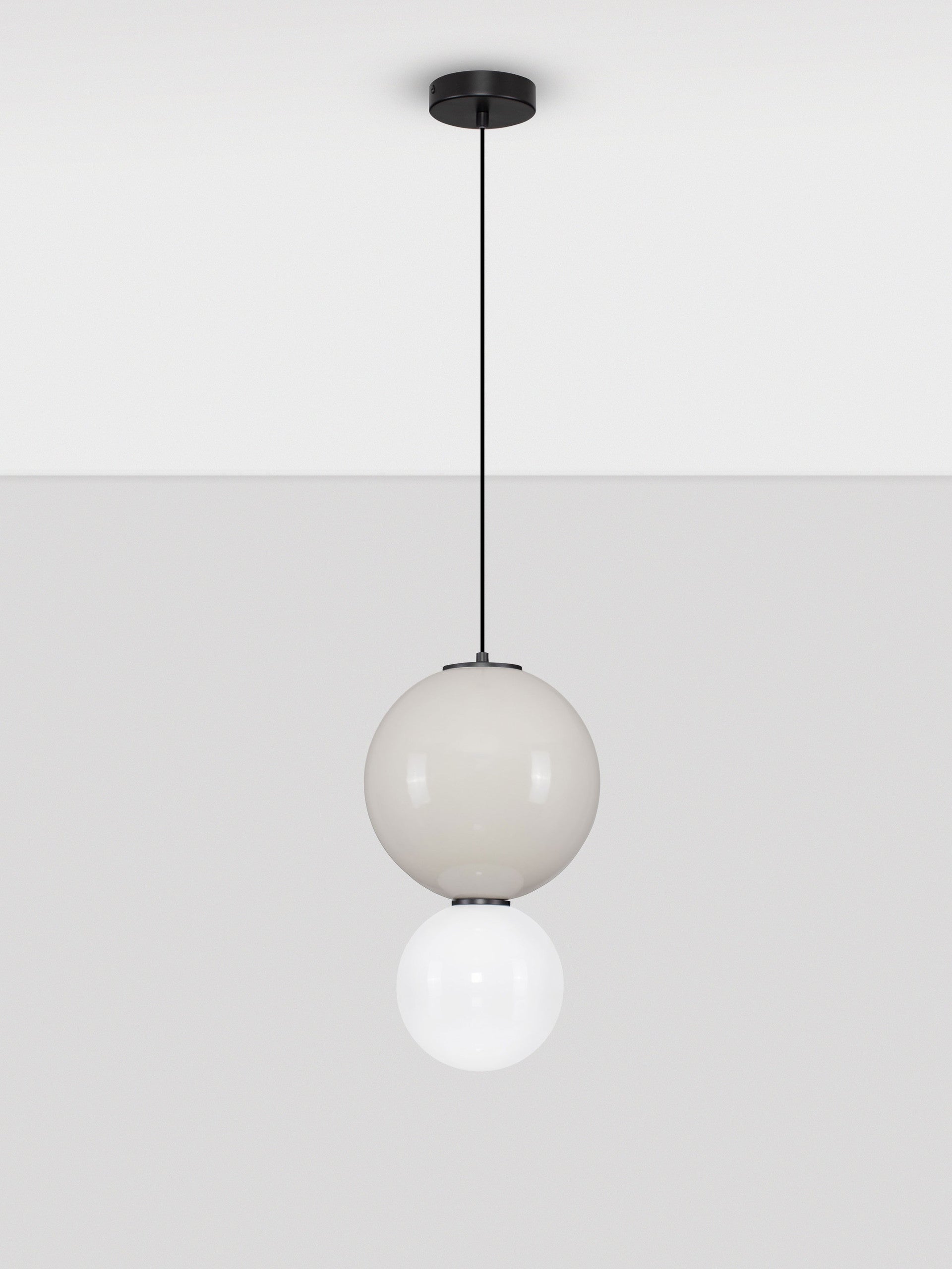 Подова лампа NOESIS LED 7W Светлосив порцелан, матово черен
