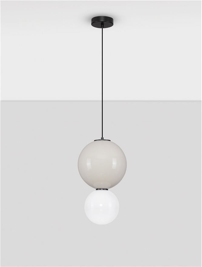 Подова лампа NOESIS LED 7W Светлосив порцелан, матово черен