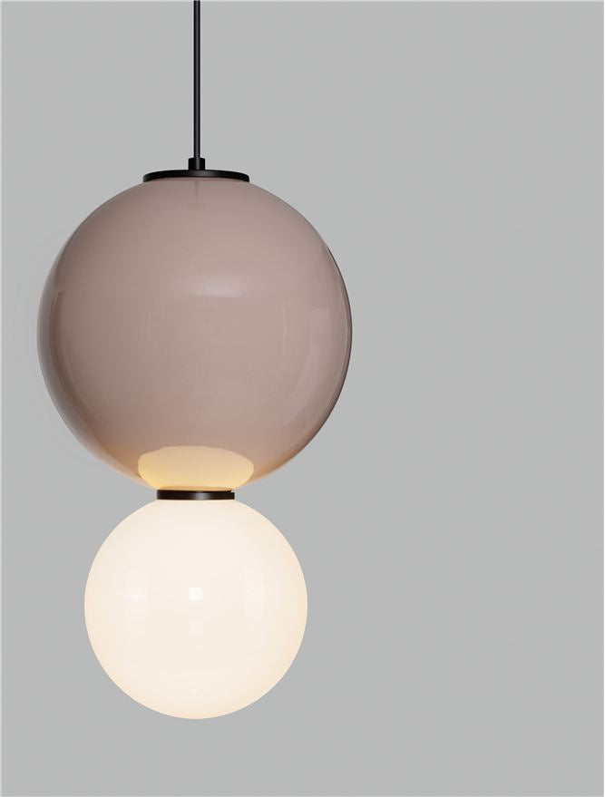 Подова лампа NOESIS LED 7W Мока порцелан, матово черен