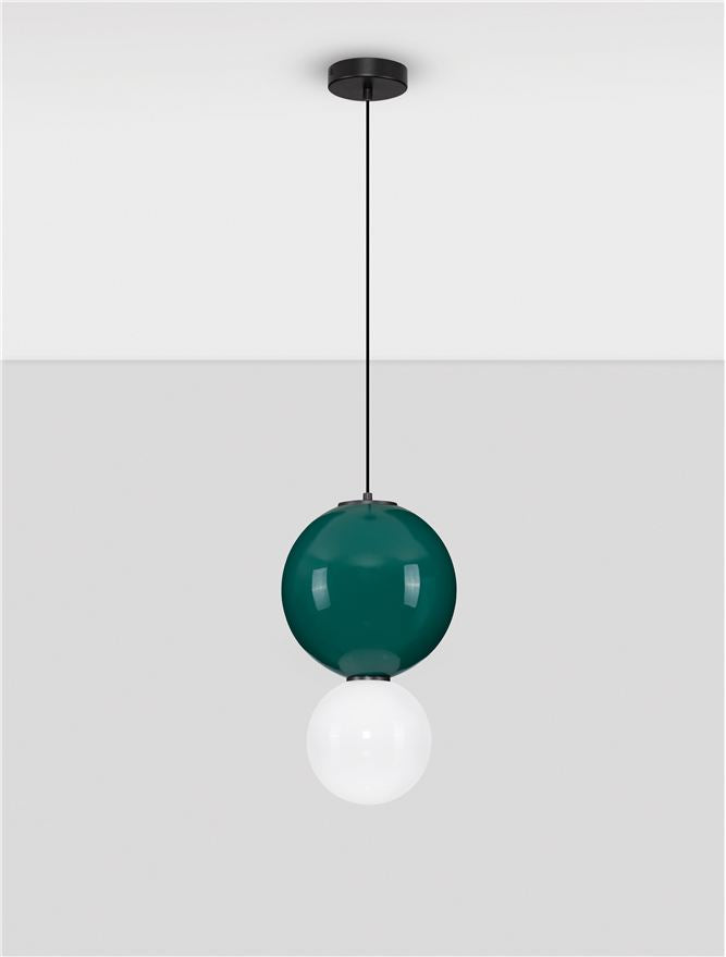 Подова лампа NOESIS LED 7W Яспис порцелан, матово черен