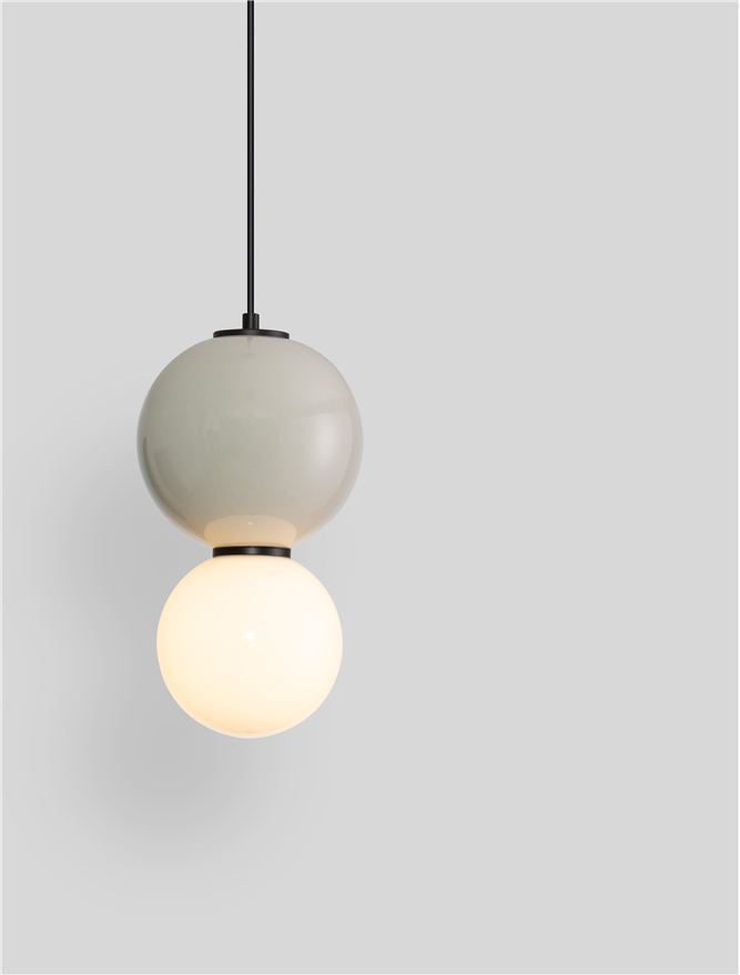 Подова лампа NOESIS LED 6W Светлосив порцелан, матово черен