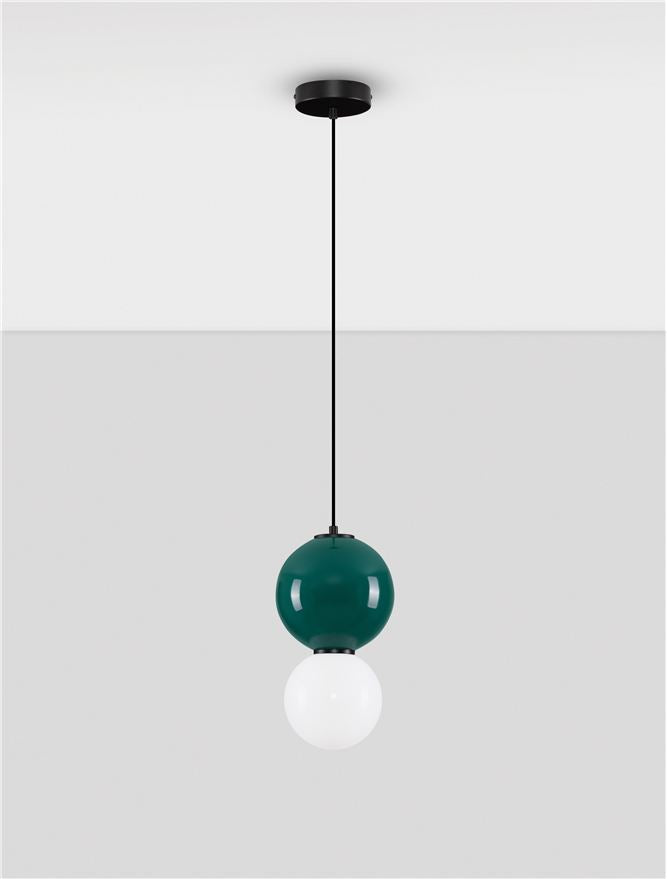 Подова лампа NOESIS LED 6W Яспис порцелан, матово черен
