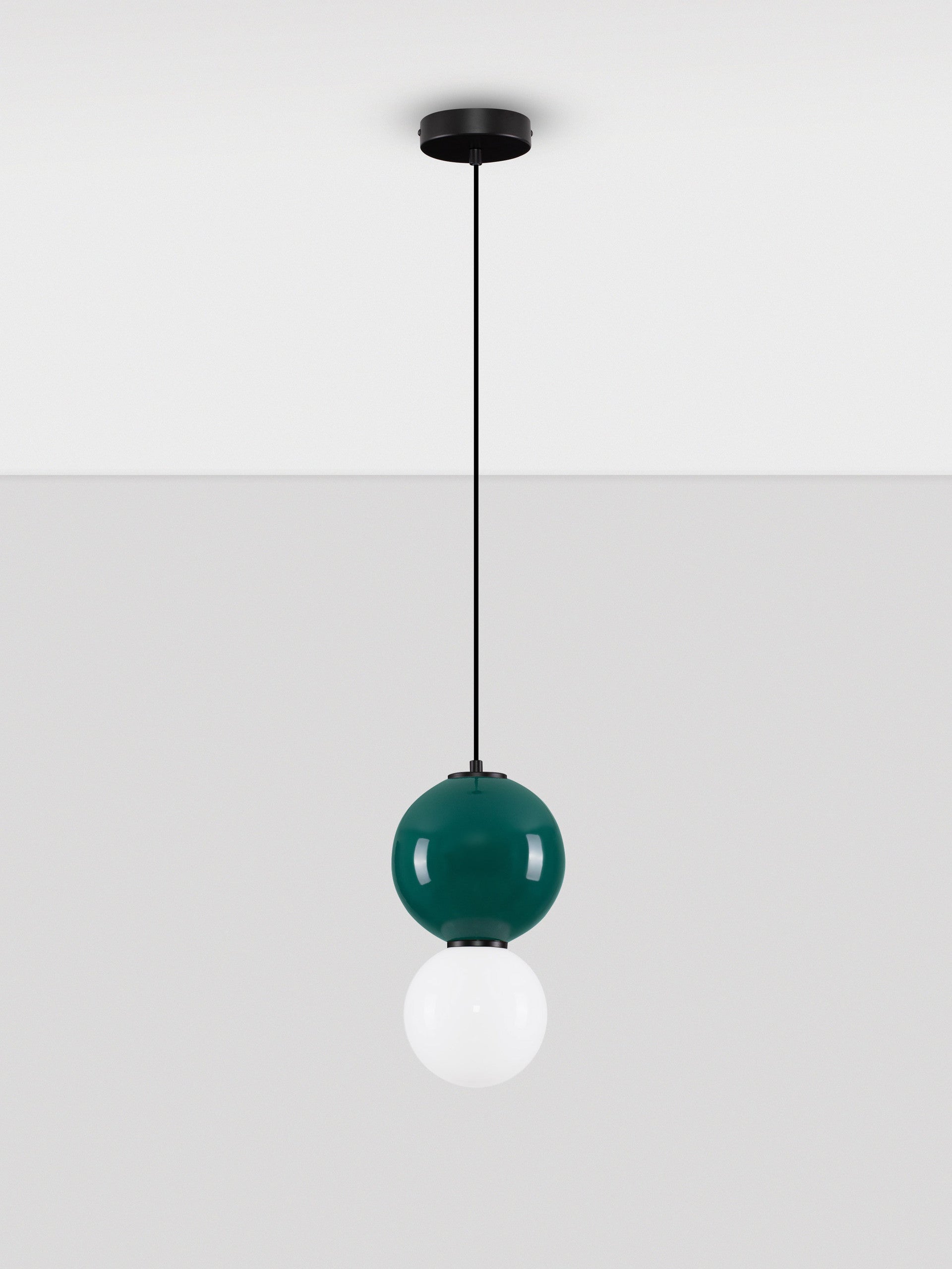 Подова лампа NOESIS LED 6W Яспис порцелан, матово черен