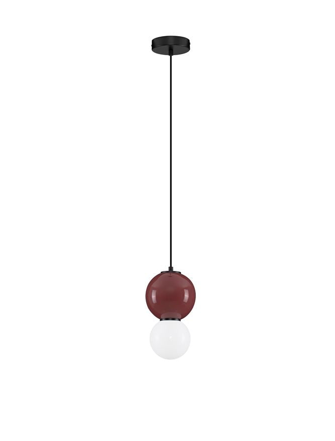 Подова лампа NOESIS LED 4W Бордо порцелан, матово черен