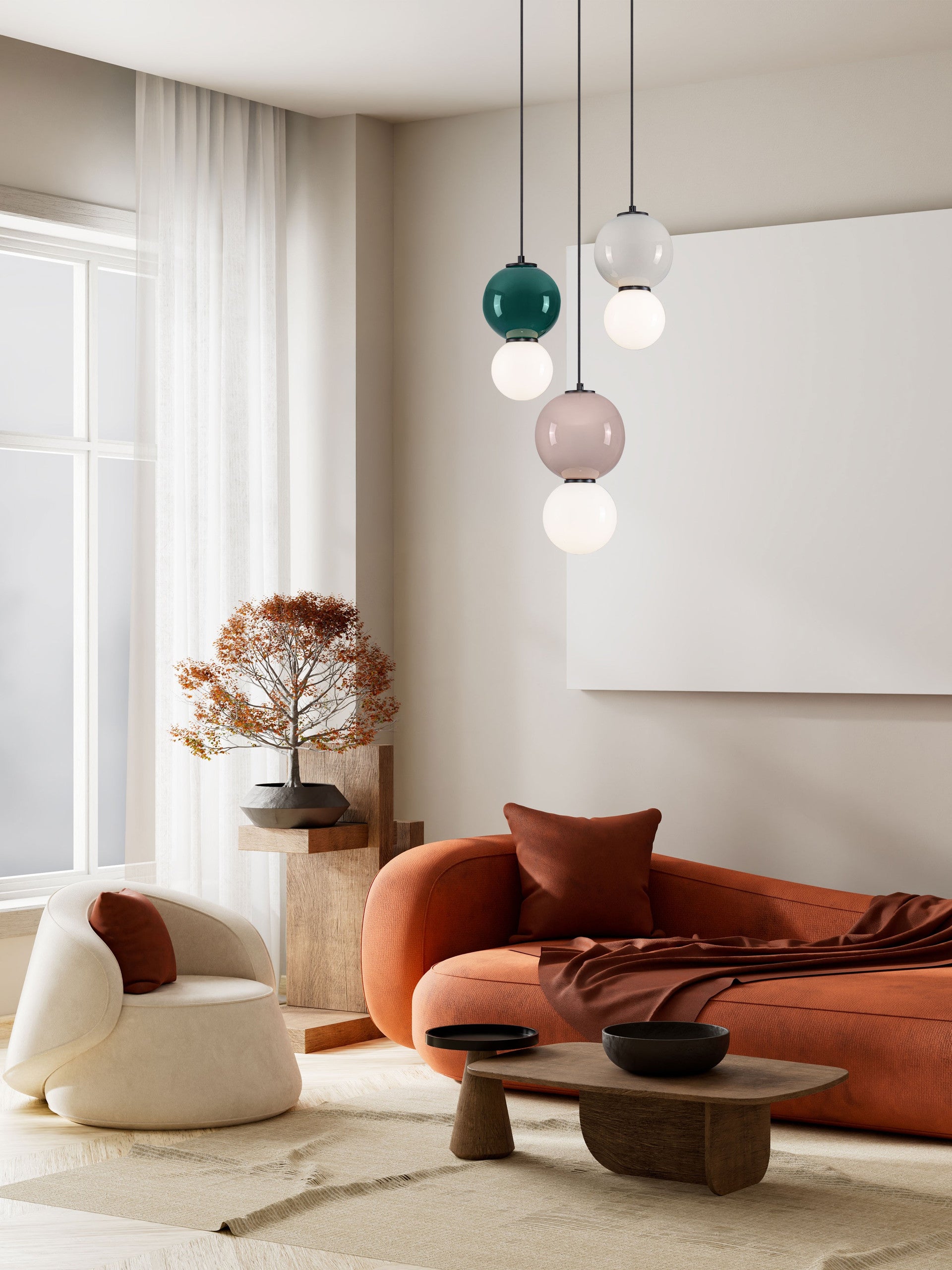 Подова лампа NOESIS LED 14W Яспис, Мока, Светлосив порцелан, матово черен