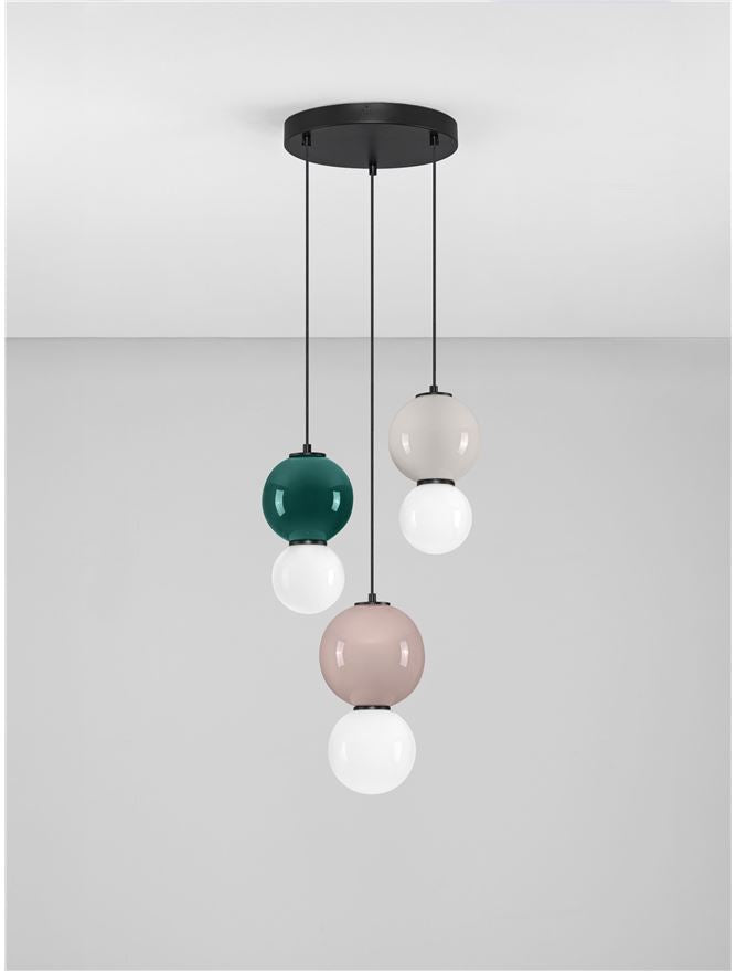 Подова лампа NOESIS LED 14W Яспис, Мока, Светлосив порцелан, матово черен