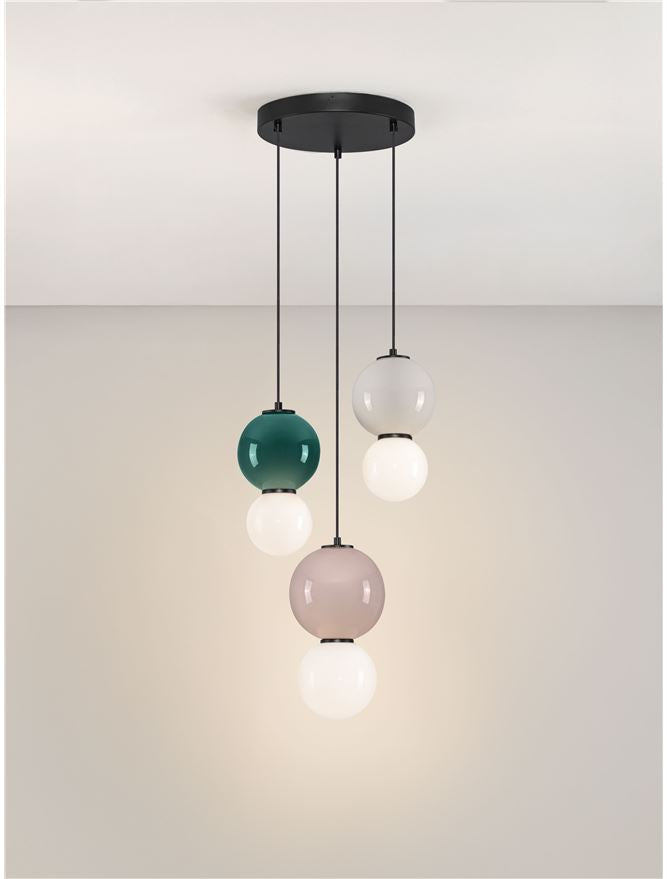 Подова лампа NOESIS LED 14W Яспис, Мока, Светлосив порцелан, матово черен