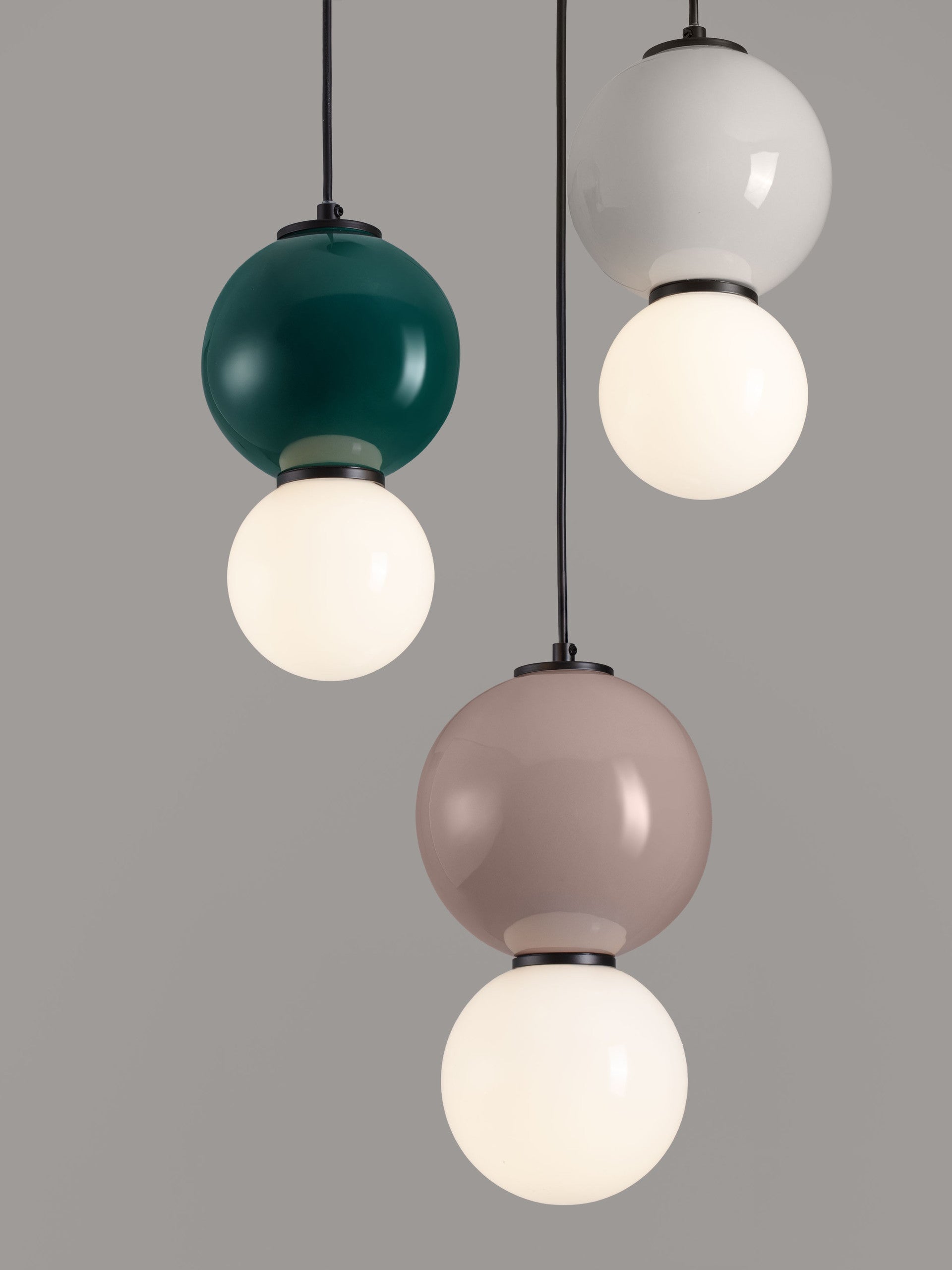 Подова лампа NOESIS LED 14W Яспис, Мока, Светлосив порцелан, матово черен